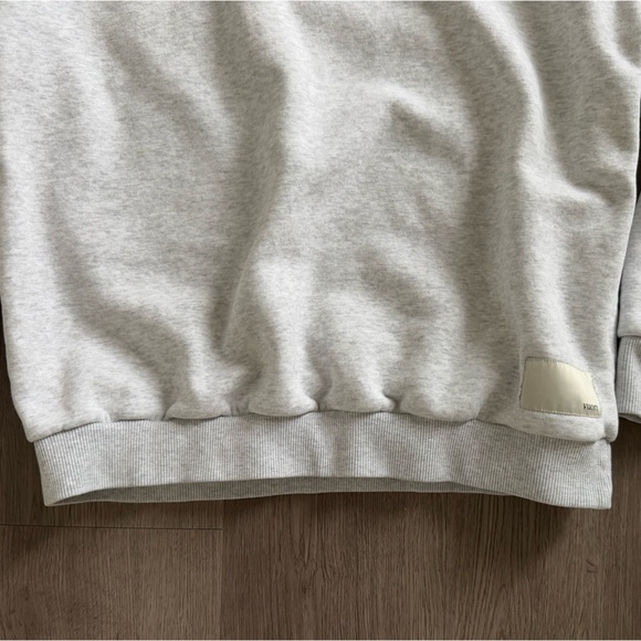VUORI RESTORE OVERSIZED FLEECE HOODIE•PALE HEATHER GREY•SIZE SMALL - Picture 8 of 12